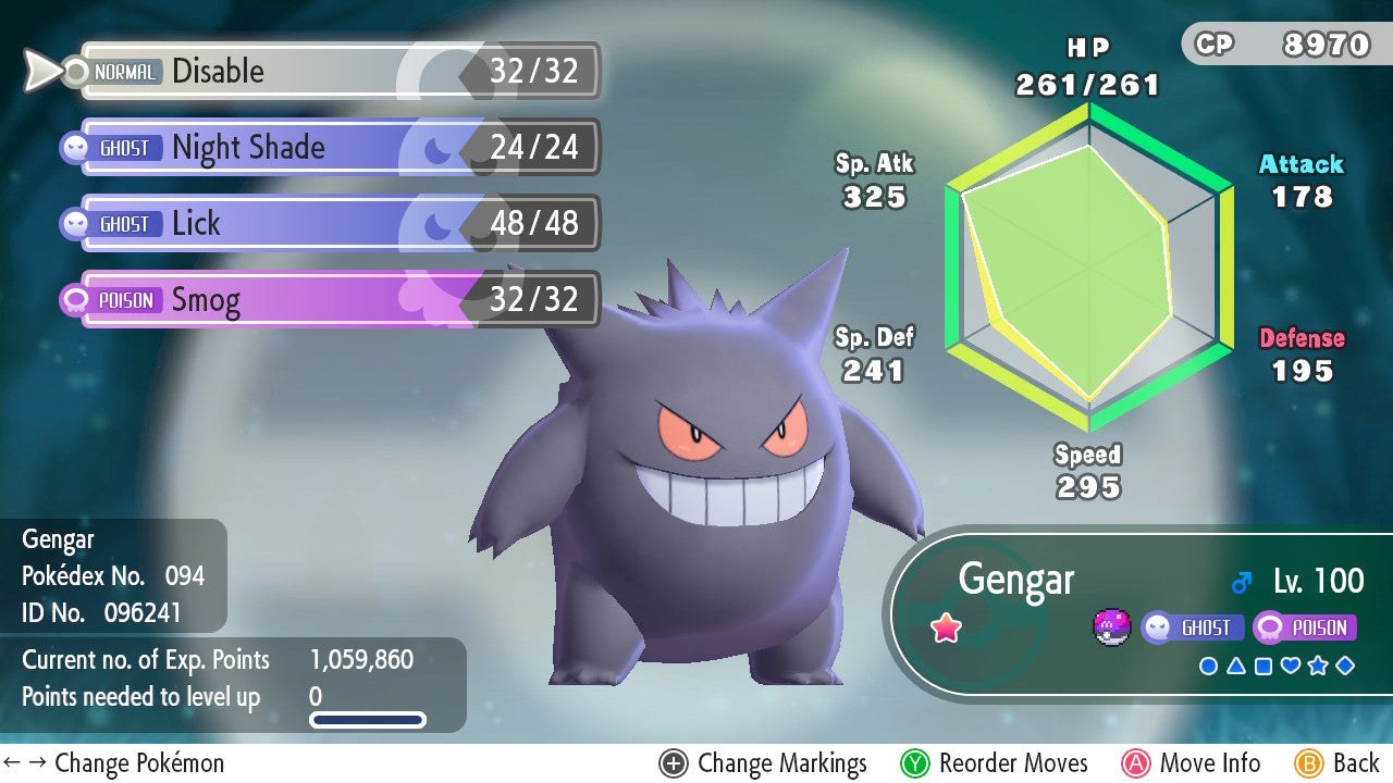 SHINY 6IV Gengar EV Trained | Pokémon Let’s Go Pikachu & Eevee | Battle Ready Competitive | Free Bonus Shiny | 50% Off Now