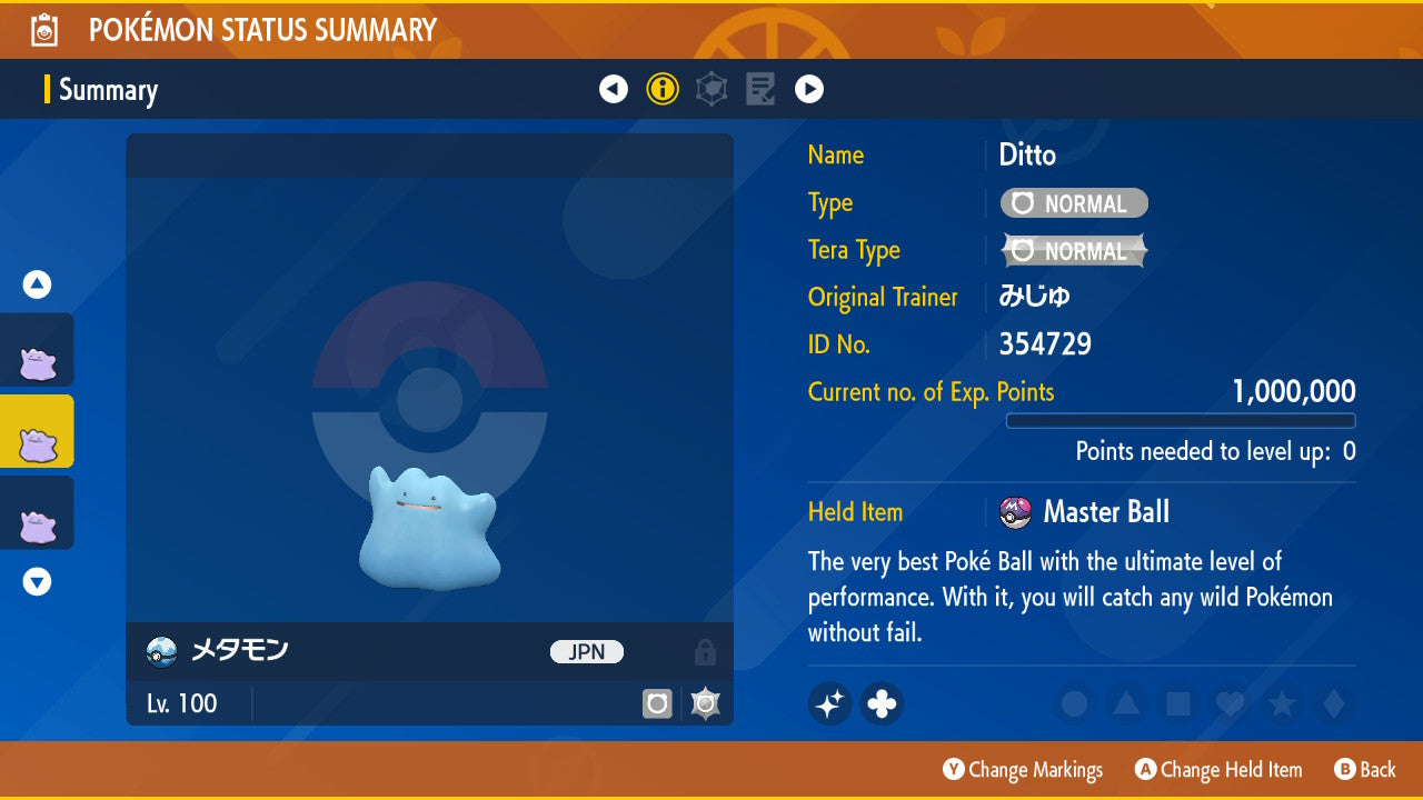 SHINY 6IV DITTO Timid Japanese Masuda Pokémon / Shiny Breeding Ditto / Pokémon SV / 6IV Pokémon / Masuda Method Competitive