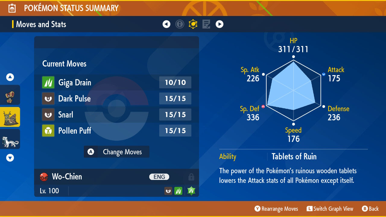 Shiny 6IV WO-CHIEN Paldea Event EV Trained | Scarlet & Violet Pokémon | Battle Ready Competitive | Free Bonus Shiny | 50% Off Now