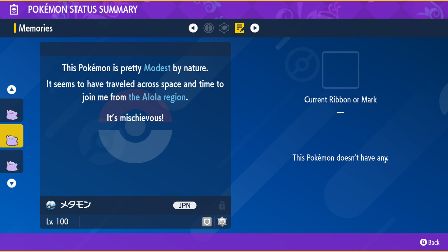 SHINY 6IV DITTO Modest Japanese Masuda Pokemon / Pokémon Scarlet and Violet / 6IV Shiny Ditto / Breeding Pokémon / Perfect IV Masuda