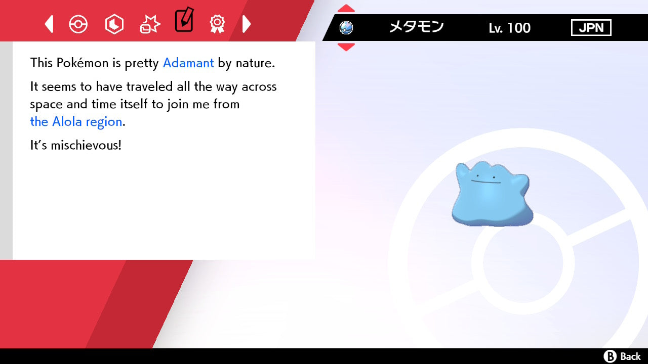 SHINY 6IV DITTO Bundle (Adamant, Modest, Timid, Jolly, Bold, Calm) Japanese Masuda Pokémon Sword and Shield Breeding Pack