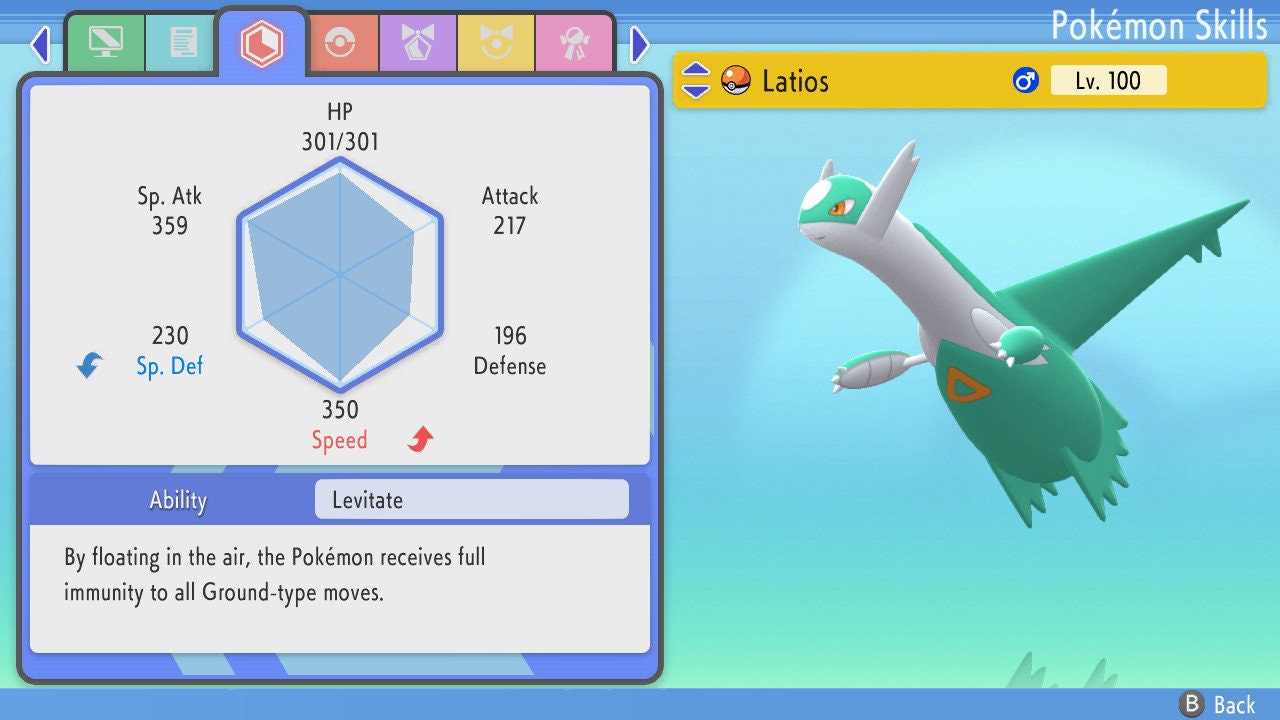 SHINY 6IV LATIOS / Pokémon Brilliant Diamond and Shining Pearl / 6IV Pokemon / Shiny Pokemon / Competitive Battle Ready + EVs / Free Shiny