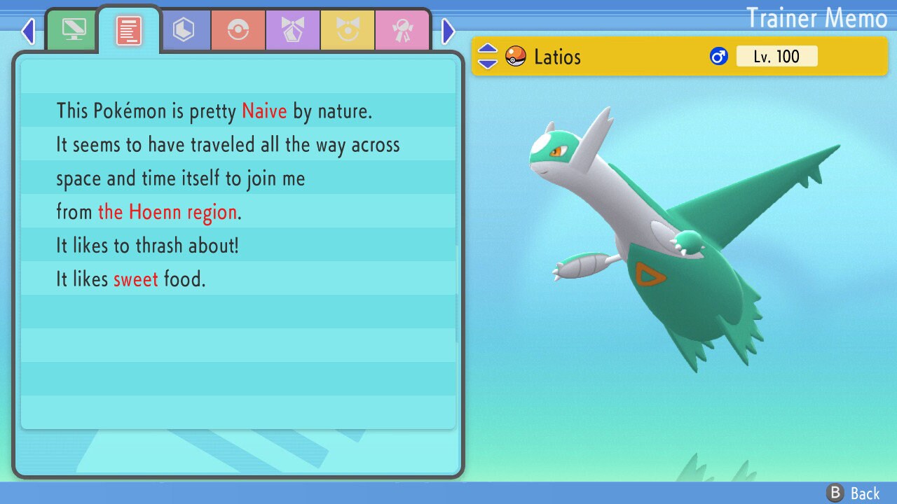 SHINY 6IV LATIOS / Pokémon Brilliant Diamond and Shining Pearl / 6IV Pokemon / Shiny Pokemon / Competitive Battle Ready + EVs / Free Shiny