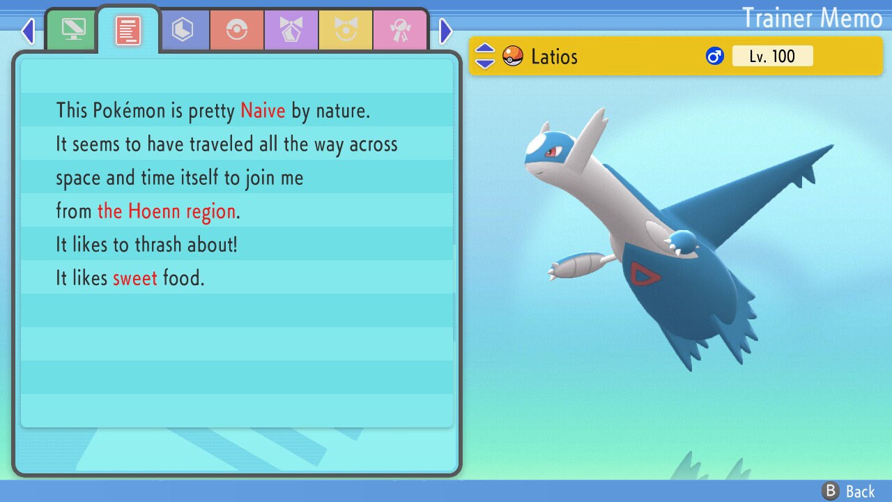NON-SHINY 6IV LATIOS / Pokémon Brilliant Diamond and Shining Pearl / 6IV Pokemon / Competitive Battle Ready + EVs / Free Shiny / Ev Trained