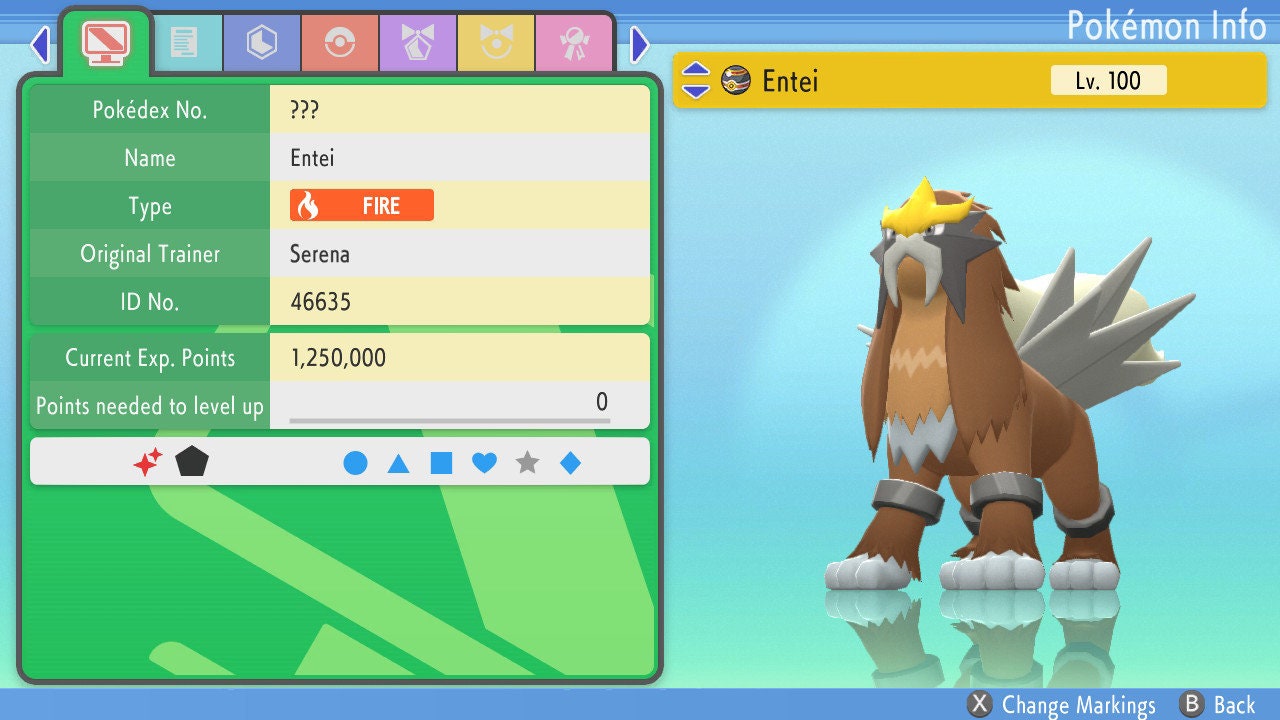 SHINY 6IV ENTEI / Pokémon Brilliant Diamond and Shining Pearl / 6IV Pokemon / Shiny Pokemon / Competitive Battle Ready + EVs / Free Shiny