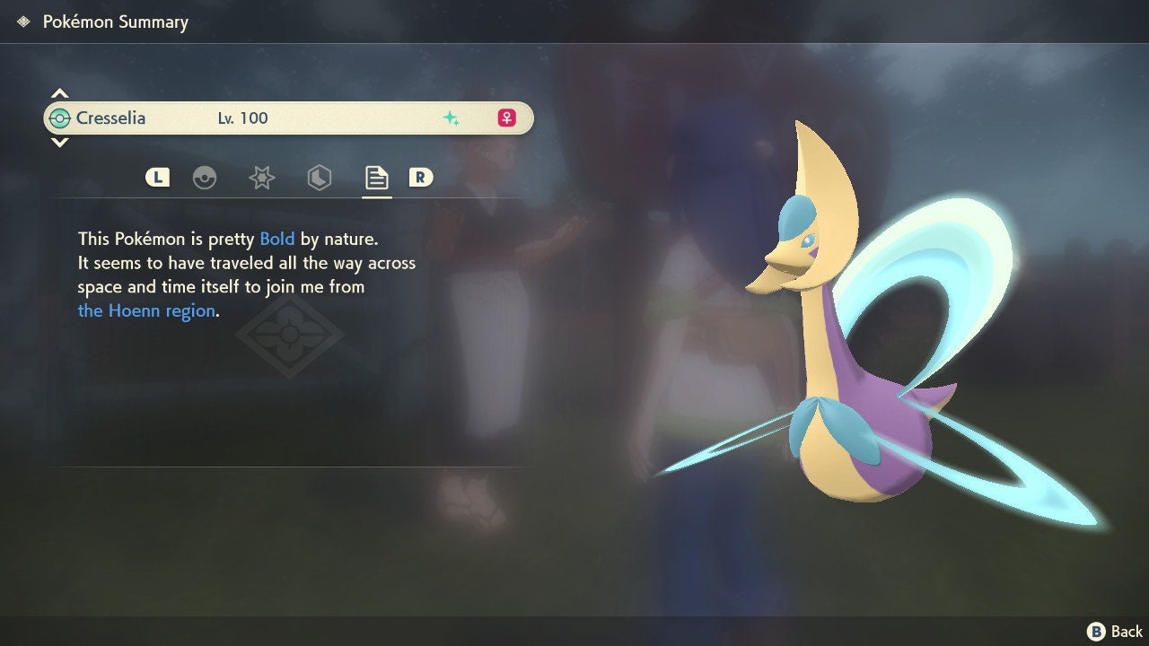 SHINY 6IV CRESSELIA EV Trained | Legends Arceus Pokémon | Battle Ready Competitive | Free Bonus Shiny |