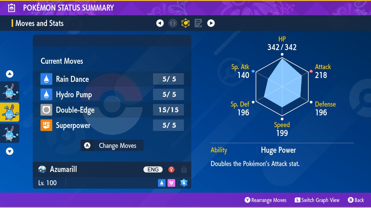 SHINY 6IV AZUMARILL / Pokémon Scarlet and Violet / 6IV Pokemon / Shiny Pokemon / Competitive Battle Ready + EVs / Free Shiny / Free Shiny