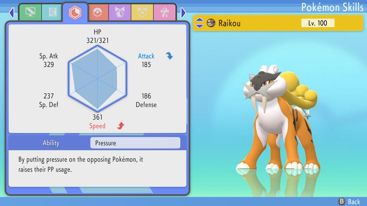SHINY 6IV RAIKOU / Pokémon Brilliant Diamond and Shining Pearl / 6IV Pokemon / Shiny Pokemon / Competitive Battle Ready + EVs / Free Shiny