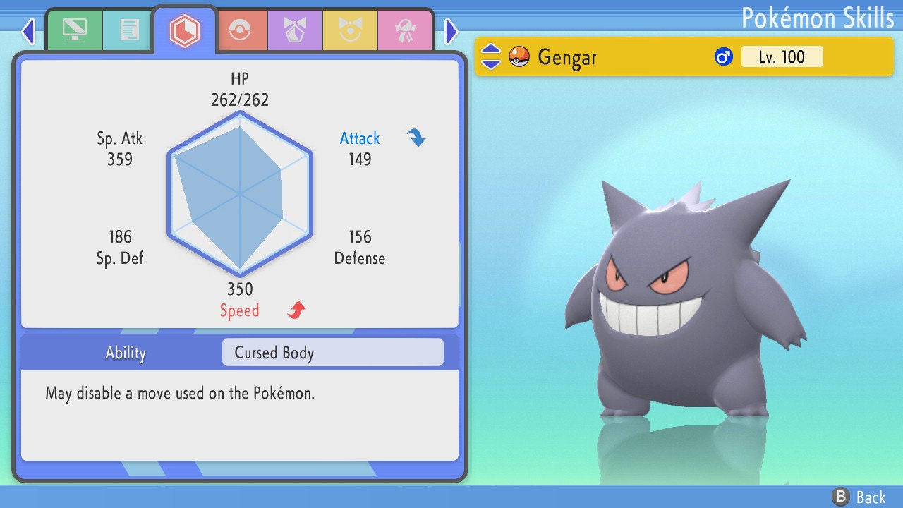 SHINY 6IV GENGAR / Pokémon Brilliant Diamond and Shining Pearl / 6IV Pokemon / Shiny Pokemon / Competitive Battle Ready + EVs / Free Shiny