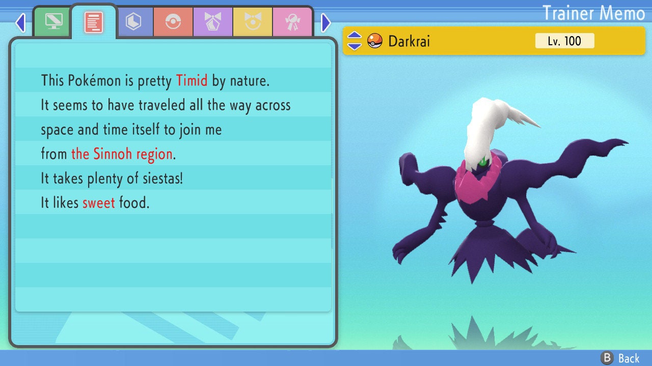 SHINY 6IV DARKRAI / Pokémon Brilliant Diamond Shining Pearl / Mythical Pokemon / Shiny Pokemon / Competitive Battle Ready + EVs / Free Shiny