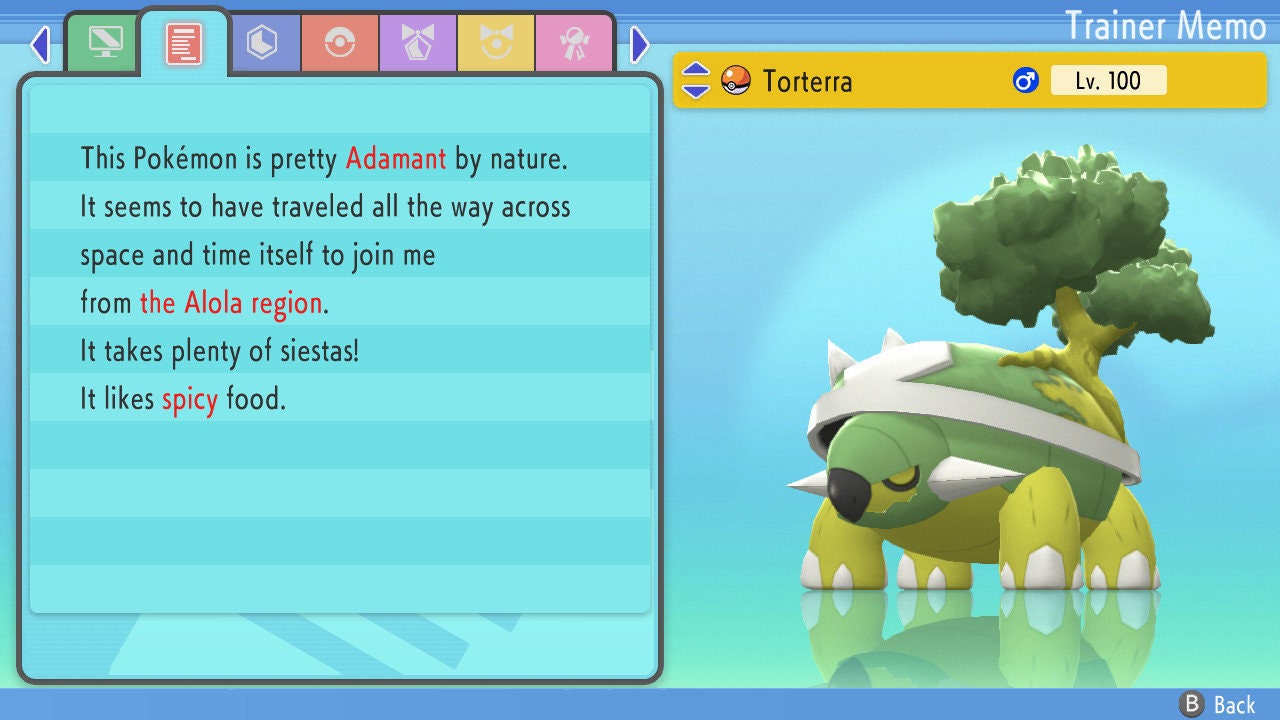 SHINY 6IV TORTERRA / Pokémon Brilliant Diamond and Shining Pearl / 6IV Pokemon / Shiny Pokemon / Competitive Battle Ready + EVs / Free Shiny
