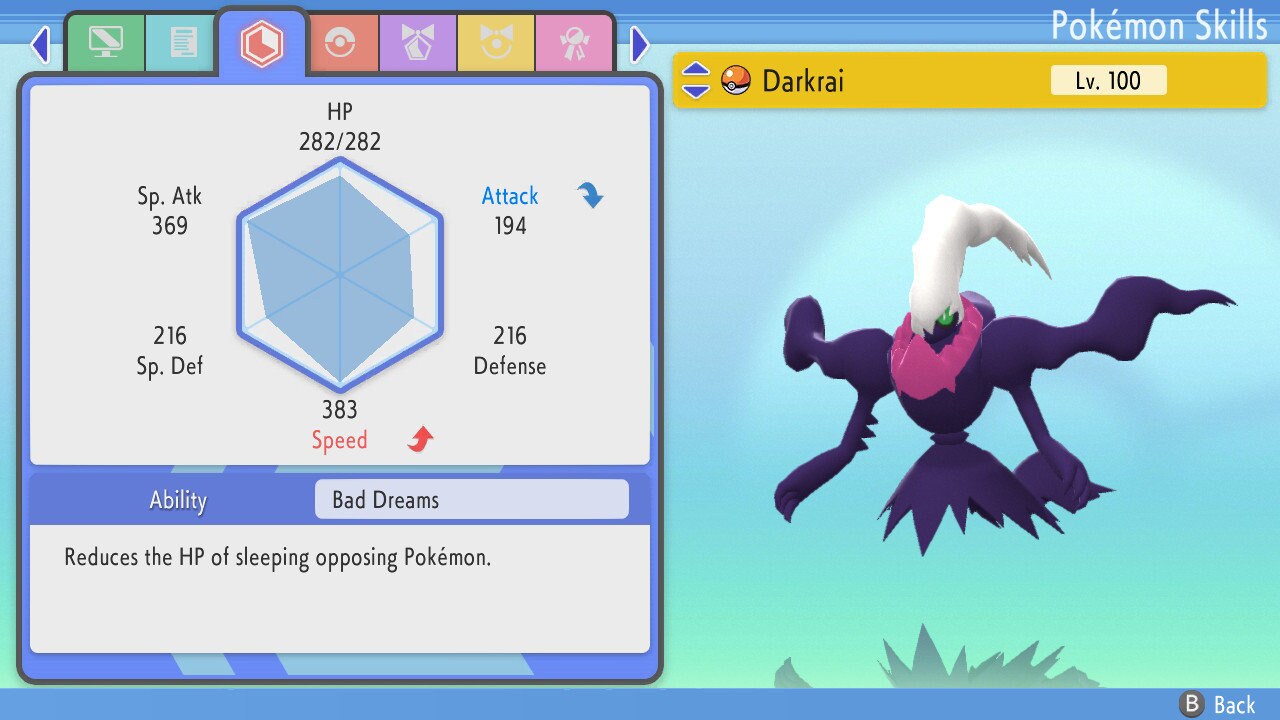SHINY 6IV DARKRAI / Pokémon Brilliant Diamond Shining Pearl / Mythical Pokemon / Shiny Pokemon / Competitive Battle Ready + EVs / Free Shiny