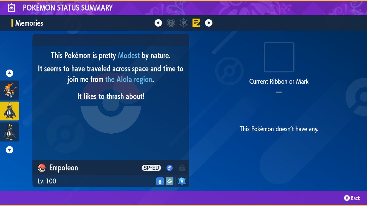 SHINY 6IV EMPOLEON / Pokémon Scarlet and Violet / 6IV Pokemon / Shiny Pokemon / Competitive / Fast Trade / Pokerus / Rare Pokemon