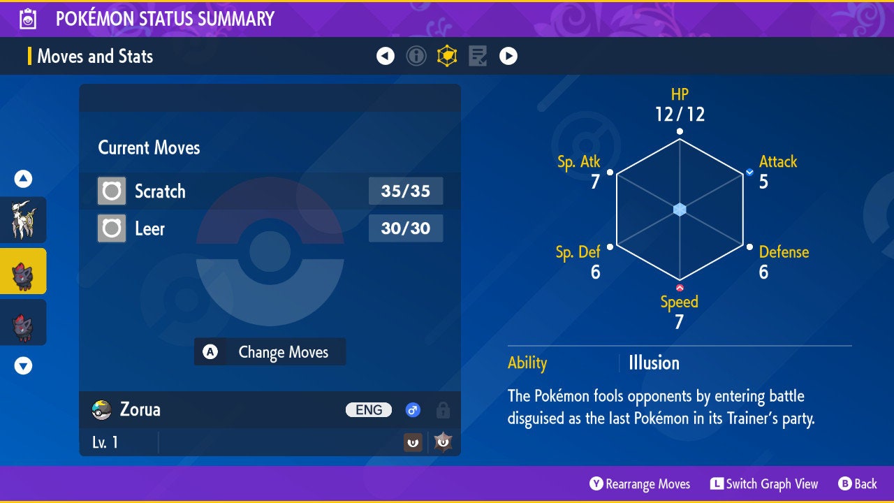SHINY 6IV ZORUA EV Trained | Scarlet & Violet Pokémon | Battle Ready Competitive | Free Bonus Shiny |