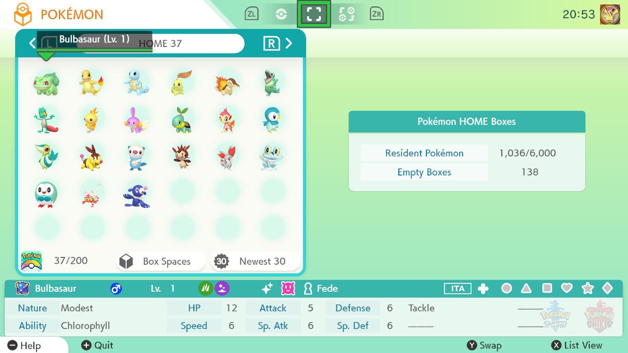 Pokemon HOME 6IV SHINY STARTERS / Pokemon Scarlet Violet / Pokemon Sword Shield / Pokemon Let's Go / Pokemon BdSp / Pokemon Legends Arceus