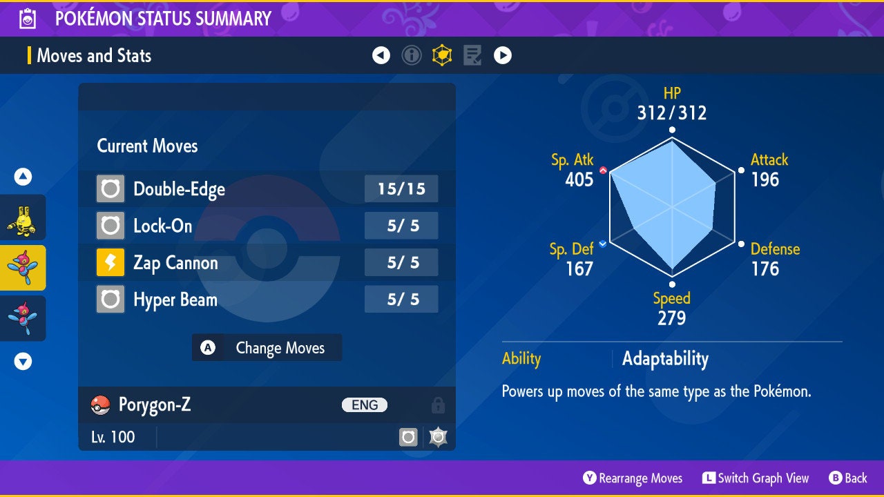 SHINY 6IV PORYGON-Z / Pokémon Scarlet and Violet / 6IV Pokemon / Shiny Pokemon / Competitive / Free Shiny / Fast Trade / Pokerus /