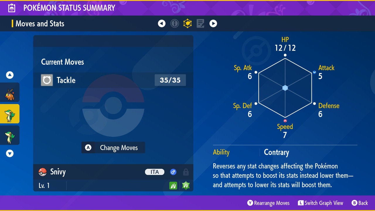 SHINY 6IV SNIVY / Pokémon Scarlet and Violet / 6IV Pokemon / Shiny Pokemon / Competitive / Free Shiny / Fast Trade / Pokerus /