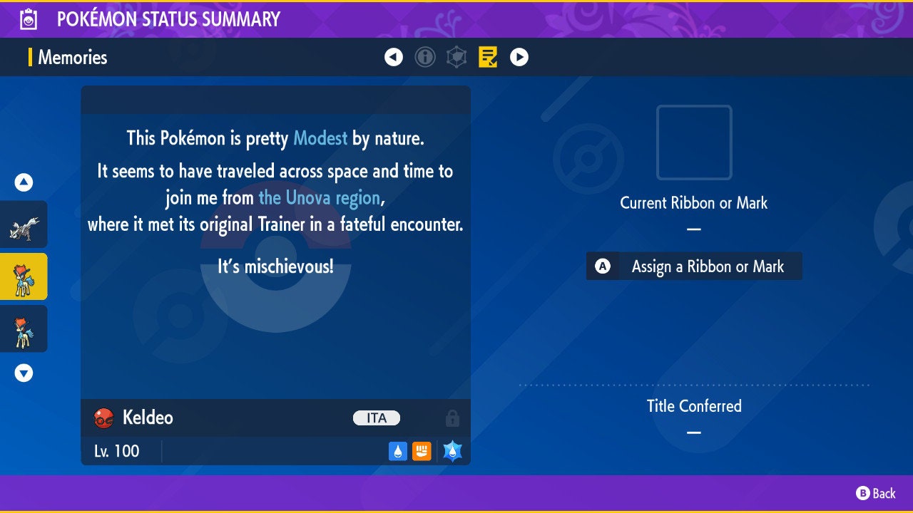 SHINY 6IV KELDEO / Pokémon Scarlet and Violet / 6IV Pokemon / Shiny Pokemon / Competitive / Mythical Pokemon / Fast Trade / Pokerus /