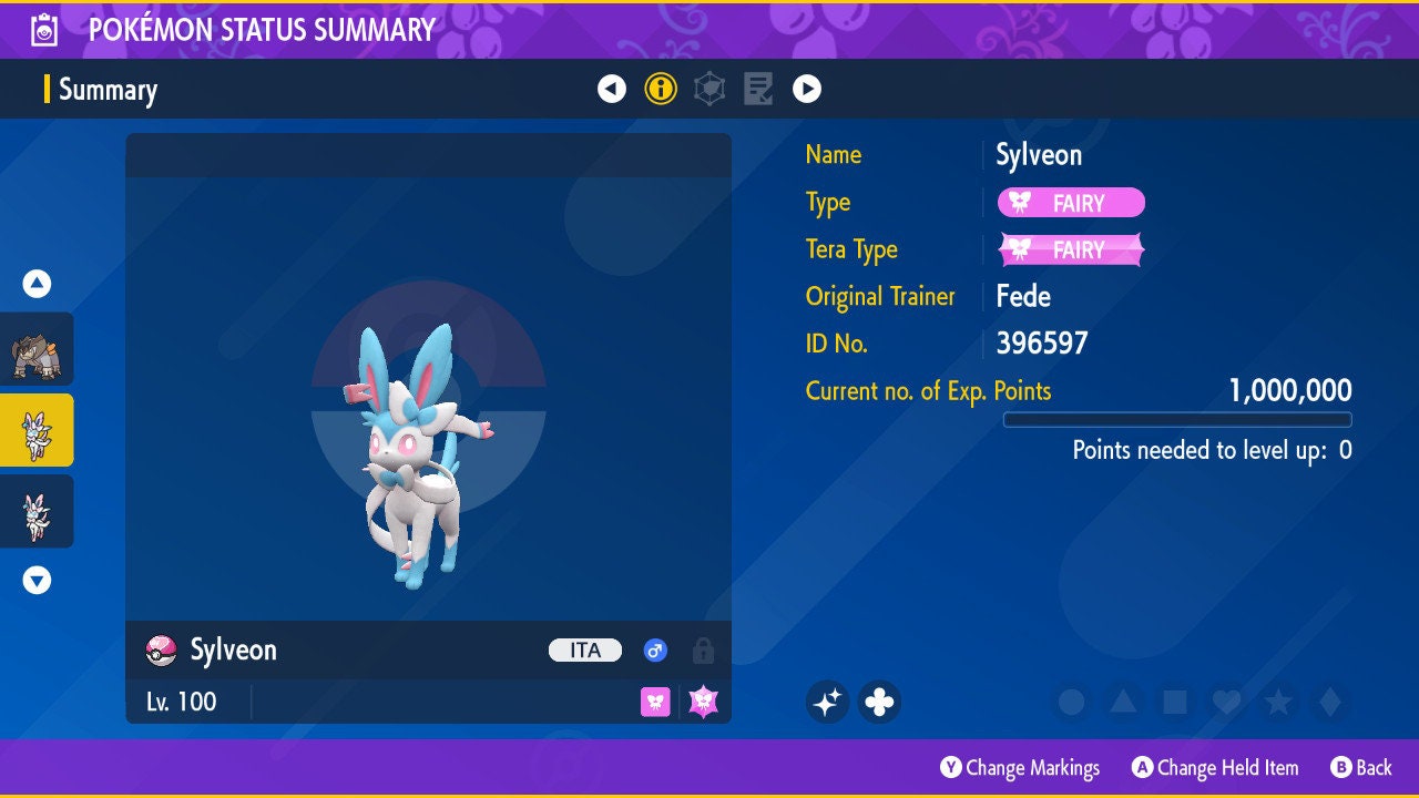 SHINY 6IV SYLVEON EV Trained | Scarlet & Violet Pokémon | Battle Ready Competitive | Free Bonus Shiny |