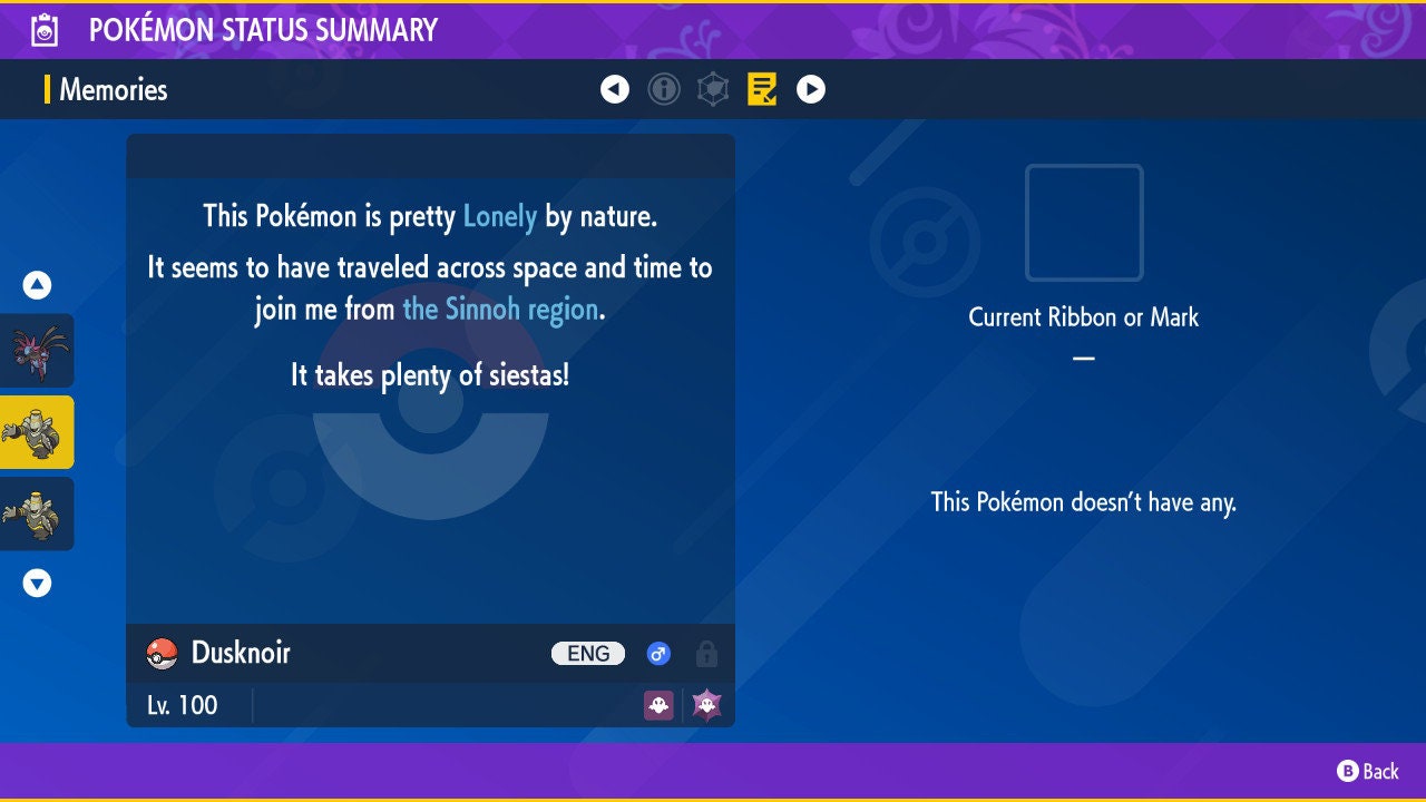 SHINY 6IV DUSKNOIR / Pokémon Scarlet and Violet / 6IV Pokemon / Shiny Pokemon / Competitive / Fast Trade / Pokerus / Rare Pokemon
