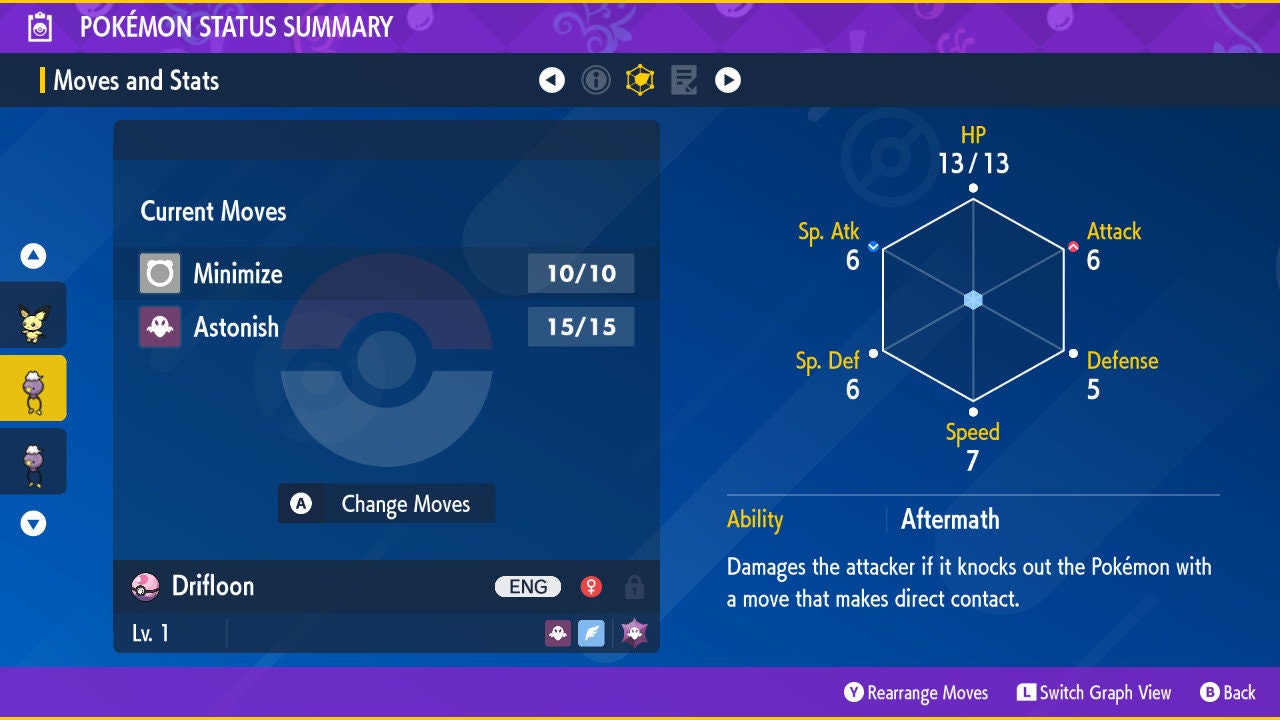 SHINY 6IV DRIFLOON EV Trained | Scarlet & Violet Pokémon | Battle Ready Competitive | Free Bonus Shiny |