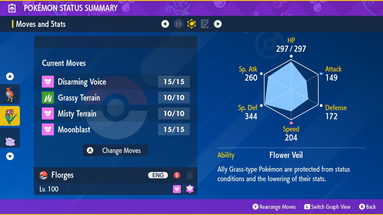 SHINY 6IV FLORGES EV Trained | Scarlet & Violet Pokémon | Battle Ready Competitive | Free Bonus Shiny |