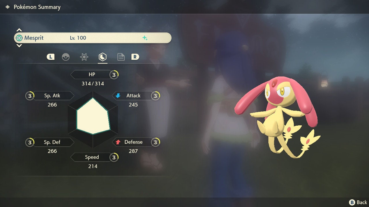 SHINY 6IV MESPRIT EV Trained | Legends Arceus Pokémon | Battle Ready Competitive | Free Bonus Shiny |