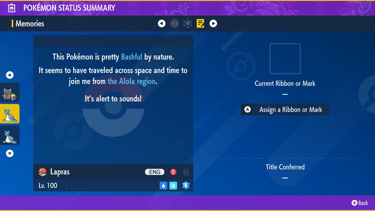 SHINY 6IV LAPRAS / Pokémon Scarlet and Violet / 6IV Pokemon / Shiny Pokemon / Competitive / Free Shiny / Fast Trade / Pokerus /