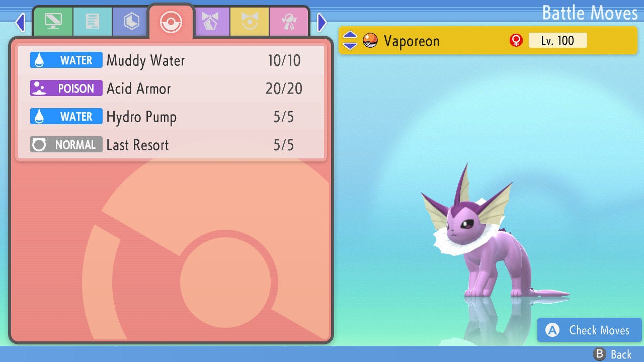 SHINY 6IV VAPOREON / Pokémon Brilliant Diamond and Shining Pearl / 6IV Pokemon / Shiny Pokemon / Competitive Battle Ready + EVs / Free Shiny