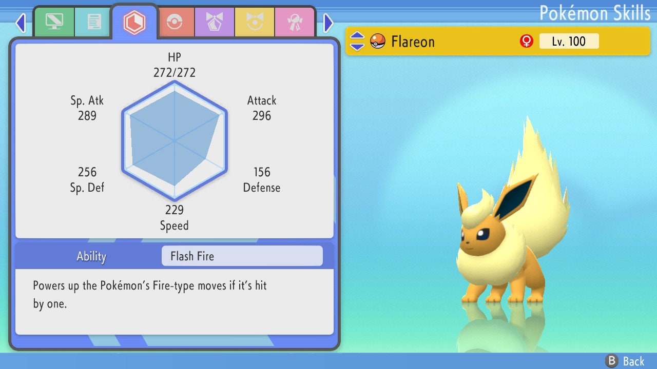 SHINY 6IV FLAREON / Pokémon Brilliant Diamond and Shining Pearl / 6IV Pokemon / Shiny Pokemon / Competitive Battle Ready + EVs / Free Shiny
