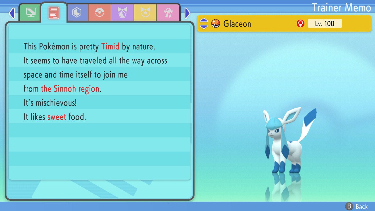 SHINY 6IV GLACEON / Pokémon Brilliant Diamond and Shining Pearl / 6IV Pokemon / Shiny Pokemon / Competitive Battle Ready + EVs / Free Shiny