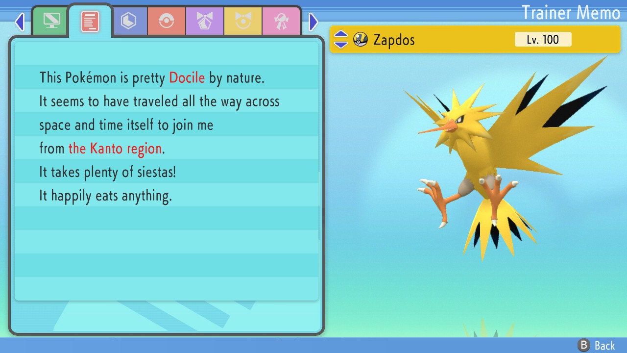 SHINY 6IV ZAPDOS / Pokémon Brilliant Diamond Shining Pearl / 6IV Pokemon / Shiny Pokemon / Competitive Battle Ready EVs / Free Shiny