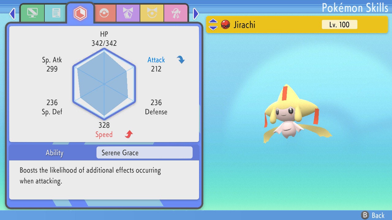 SHINY 6IV JIRACHI / Pokémon Brilliant Diamond Shining Pearl / Mythical Pokemon / Shiny Pokemon / Competitive Battle Ready EVs / Free Shiny