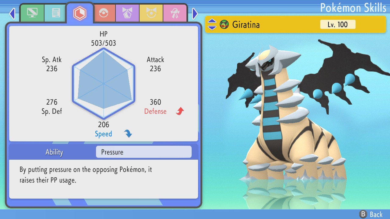 Shiny Giratina 6IV EV Trained | BDSP Pokémon Brilliant Diamond Shining Pearl | Battle Ready Legendary | Bonus Gift | 75% OFF Now