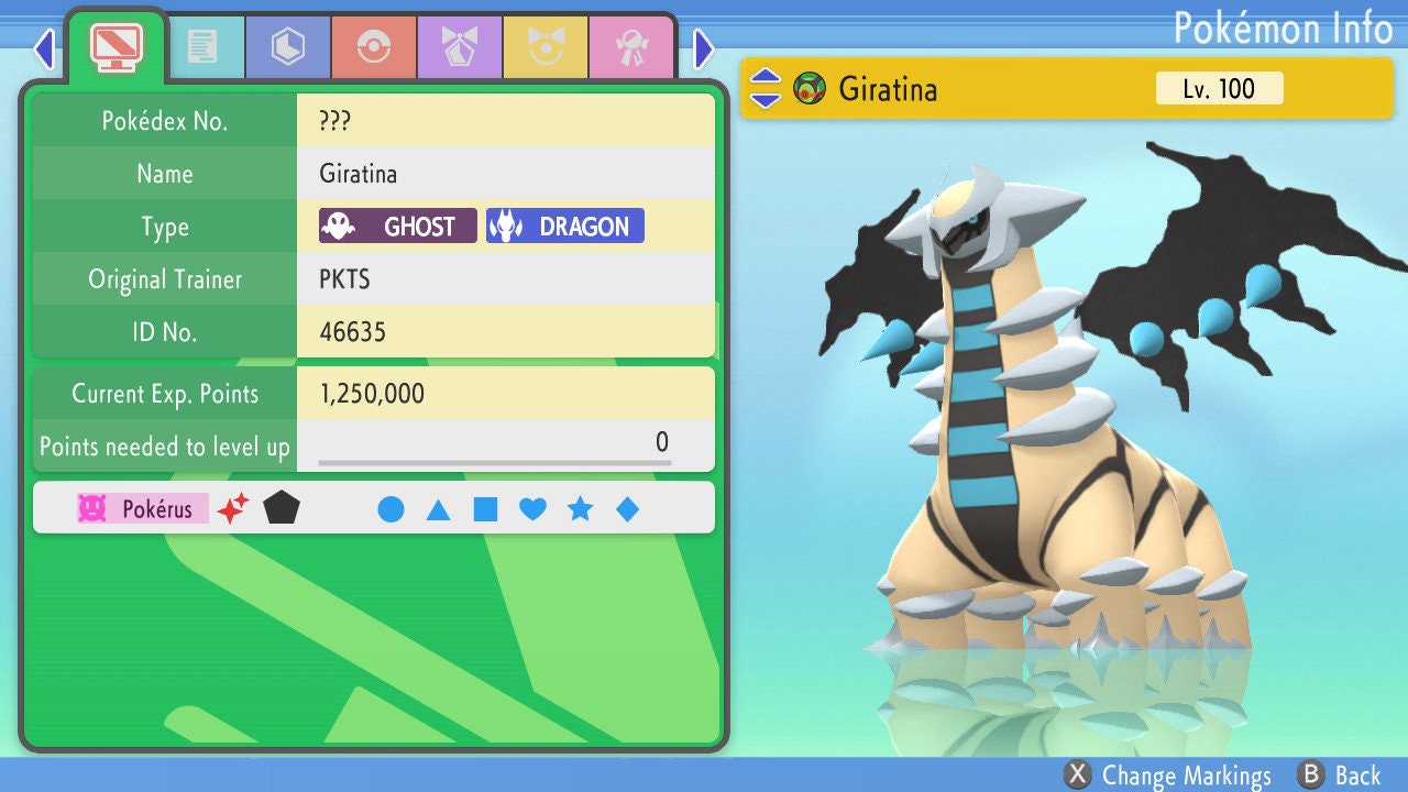 Shiny Giratina 6IV EV Trained | BDSP Pokémon Brilliant Diamond Shining Pearl | Battle Ready Legendary | Bonus Gift | 75% OFF Now