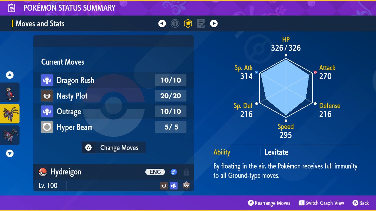 SHINY 6IV HYDREIGON EV Trained | Scarlet & Violet Pokémon | Battle Ready Competitive | Free Bonus Shiny |