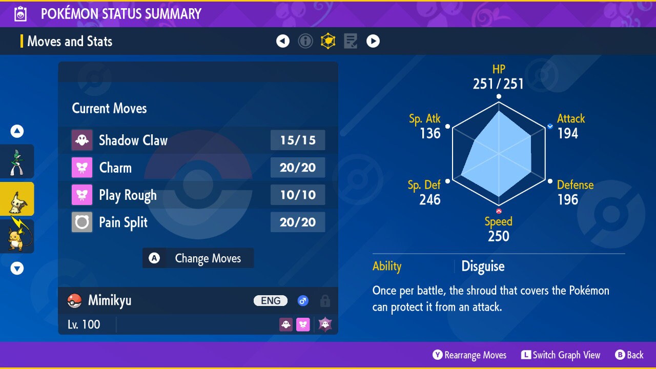 SHINY 6IV MIMIKYU EV Trained | Scarlet & Violet Pokémon | Battle Ready Competitive | Free Bonus Shiny |
