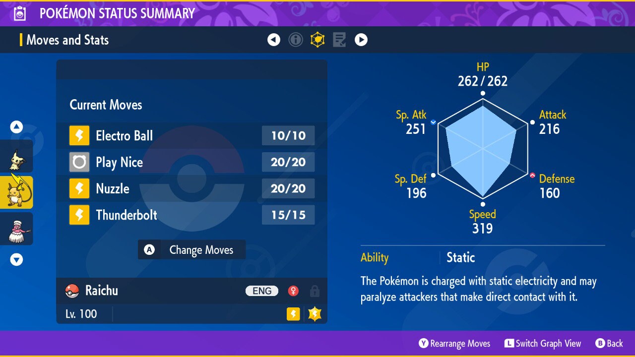 SHINY 6IV RAICHU EV Trained | Scarlet & Violet Pokémon | Battle Ready Competitive | Free Bonus Shiny |