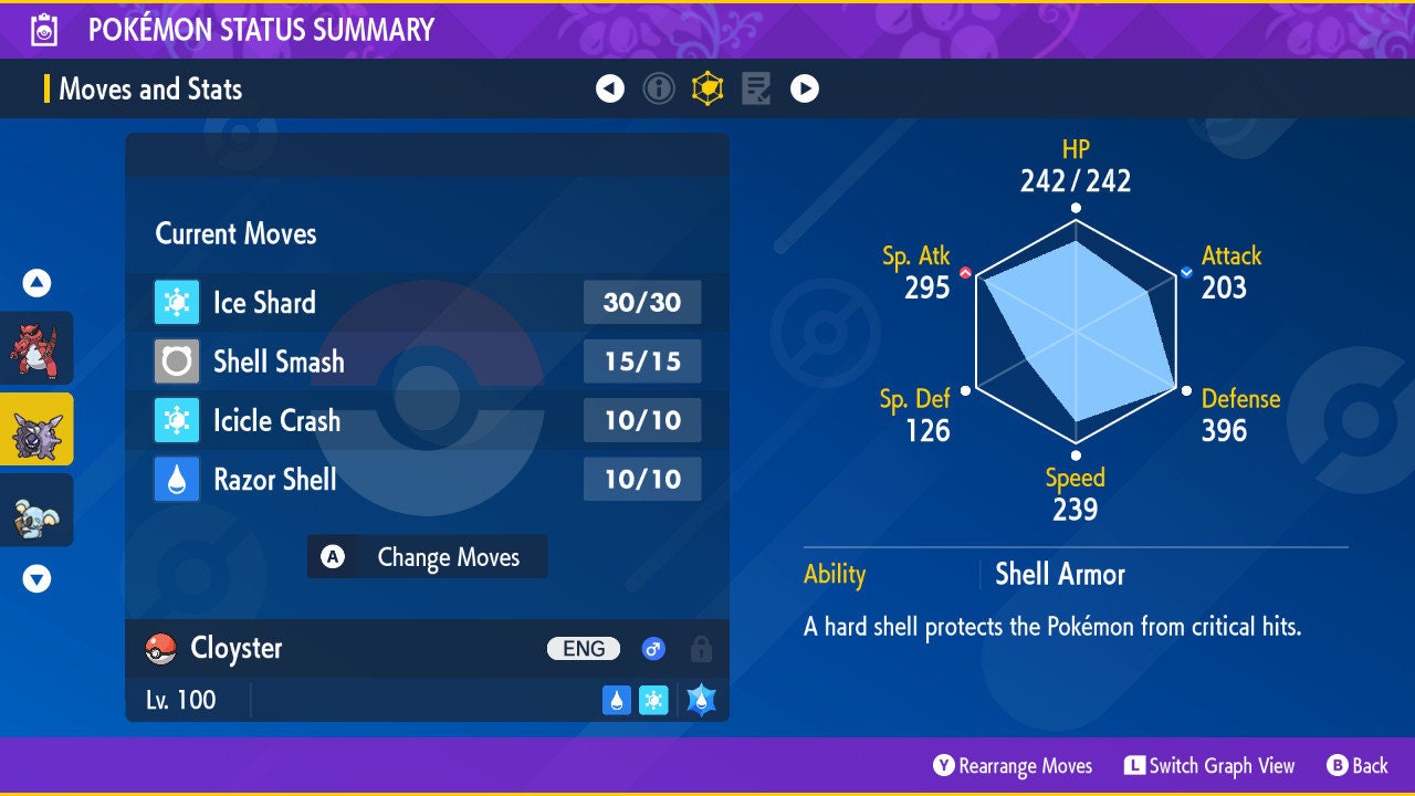 SHINY 6IV CLOYSTER EV Trained | Scarlet & Violet Pokémon | Battle Ready Competitive | Free Bonus Shiny |