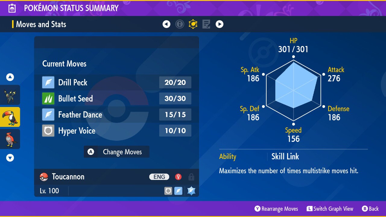 SHINY 6IV TOUCANNON EV Trained | Scarlet & Violet Pokémon | Battle Ready Competitive | Free Bonus Shiny |