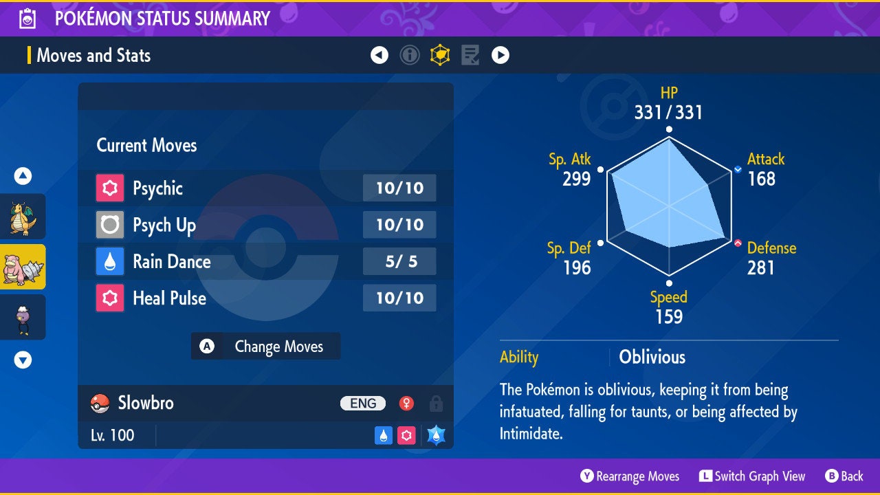 SHINY 6IV SLOWBRO EV Trained | Scarlet & Violet Pokémon | Battle Ready Competitive | Free Bonus Shiny |