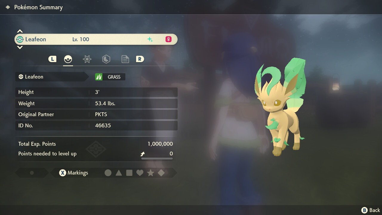 SHINY 6IV LEAFEON EV Trained | Legends Arceus Pokémon | Battle Ready Competitive | Free Bonus Shiny |