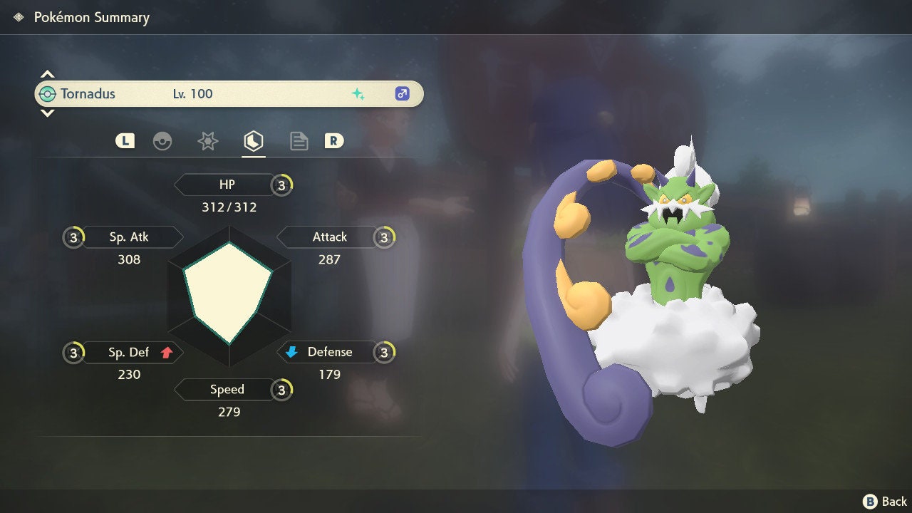 SHINY 6IV TORNADUS EV Trained | Legends Arceus Pokémon | Battle Ready Competitive | Free Bonus Shiny |