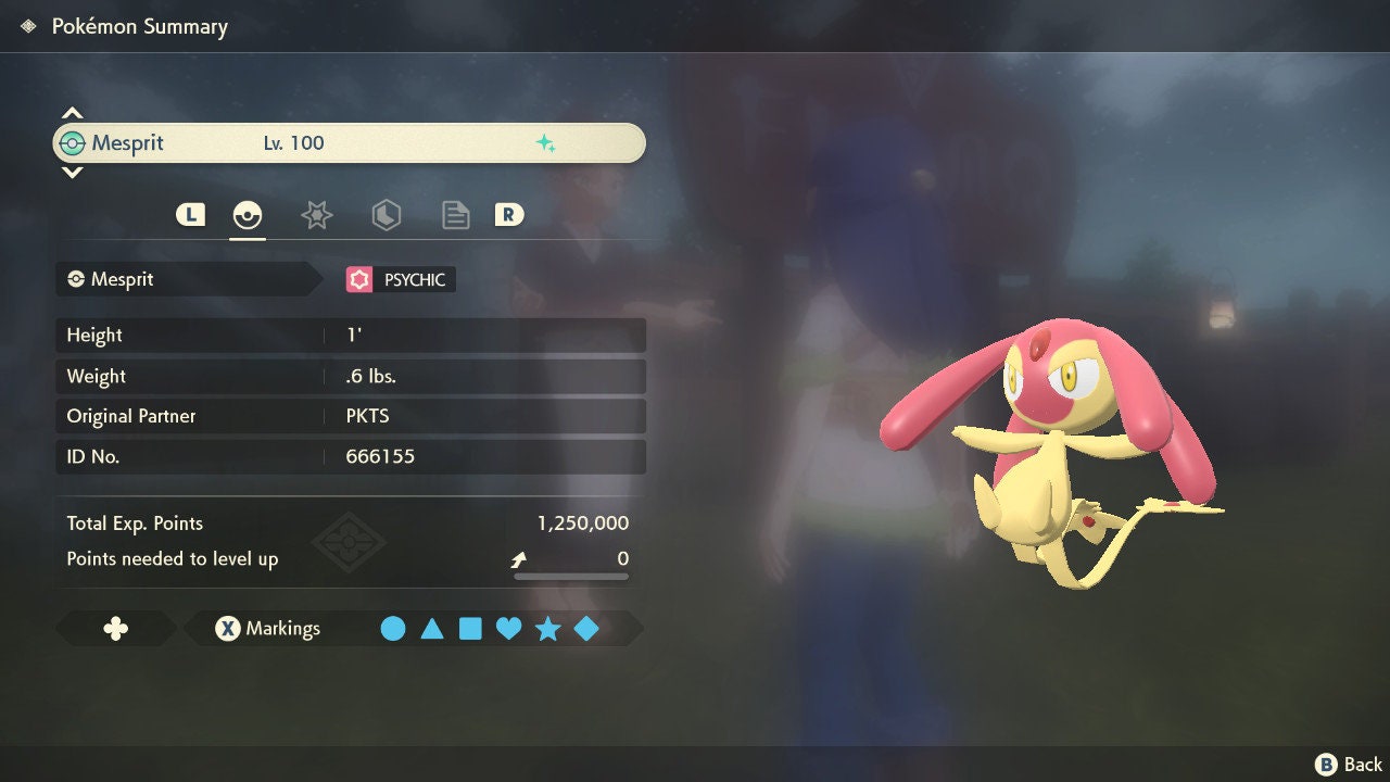 SHINY 6IV MESPRIT EV Trained | Legends Arceus Pokémon | Battle Ready Competitive | Free Bonus Shiny |