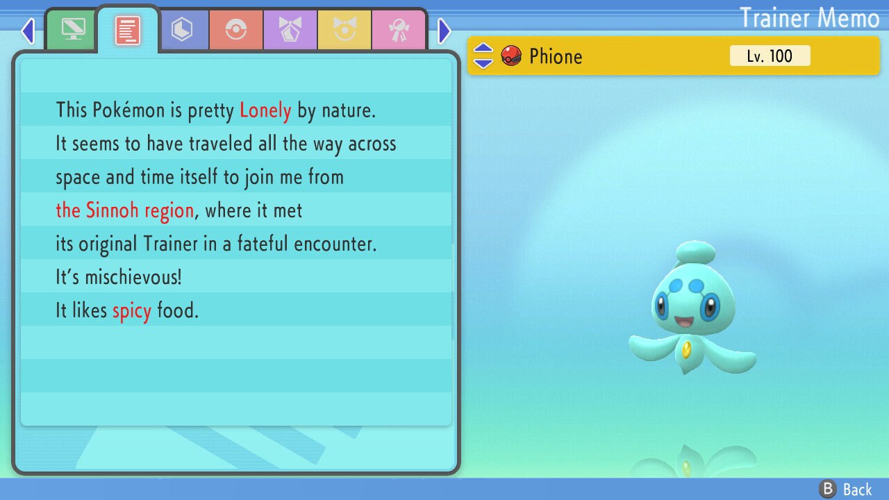 SHINY 6IV PHIONE / Pokémon Brilliant Diamond Shining Pearl / Mythical Pokemon / Shiny Pokemon / Competitive Battle Ready + EVs / Free Shiny