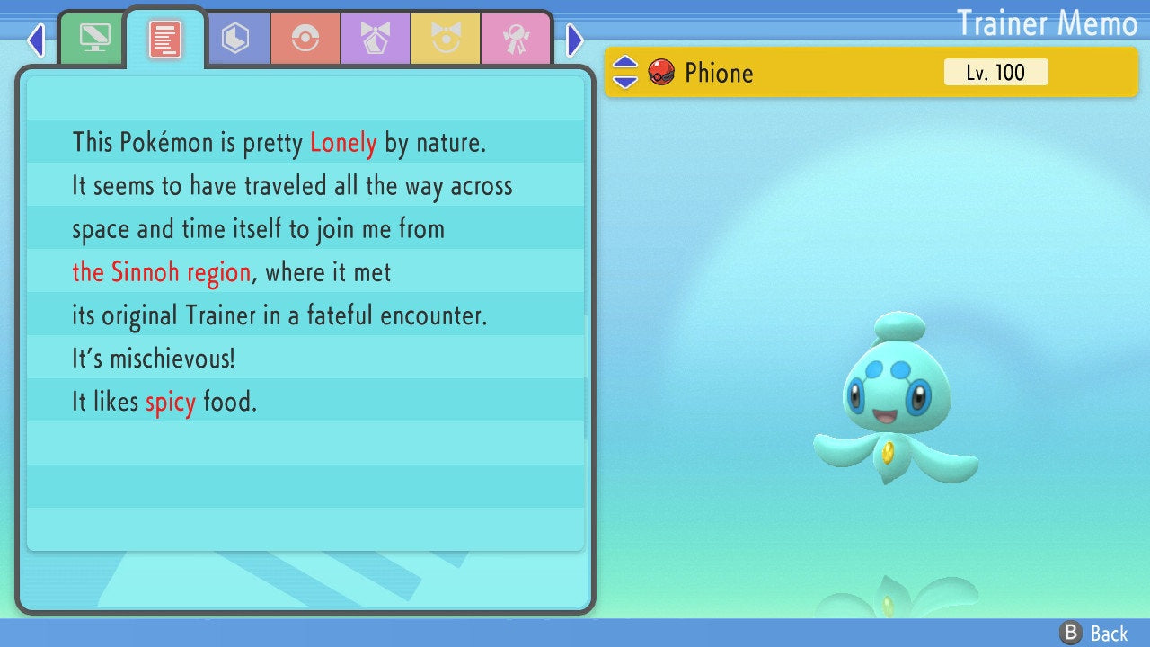 SHINY 6IV PHIONE / Pokémon Brilliant Diamond Shining Pearl / Mythical Pokemon / Shiny Pokemon / Competitive Battle Ready + EVs / Free Shiny