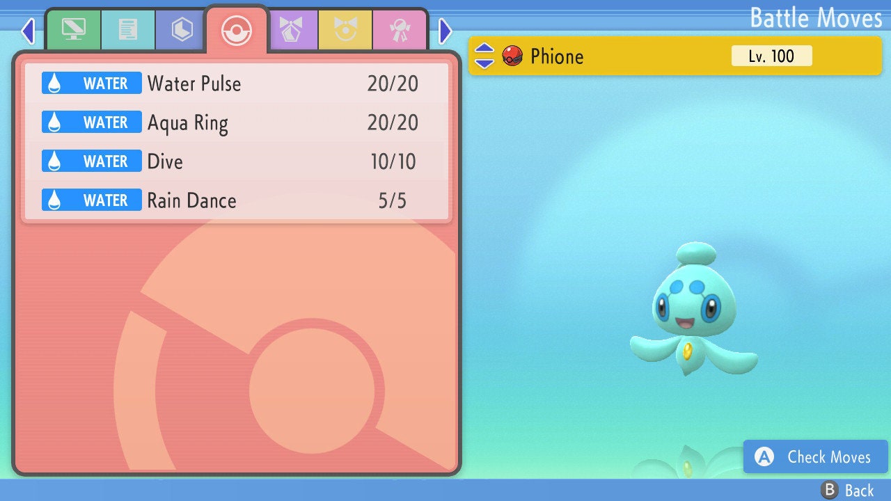 SHINY 6IV PHIONE / Pokémon Brilliant Diamond Shining Pearl / Mythical Pokemon / Shiny Pokemon / Competitive Battle Ready + EVs / Free Shiny