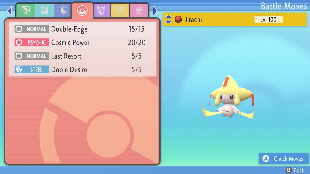 SHINY 6IV JIRACHI / Pokémon Brilliant Diamond Shining Pearl / Mythical Pokemon / Shiny Pokemon / Competitive Battle Ready EVs / Free Shiny