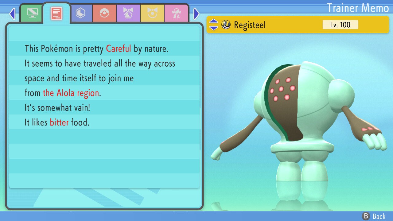SHINY 6IV REGISTEEL / Pokémon Brilliant Diamond Shining Pearl / 6IV Pokemon / Shiny Pokemon / Competitive Battle Ready EVs / Free Shiny