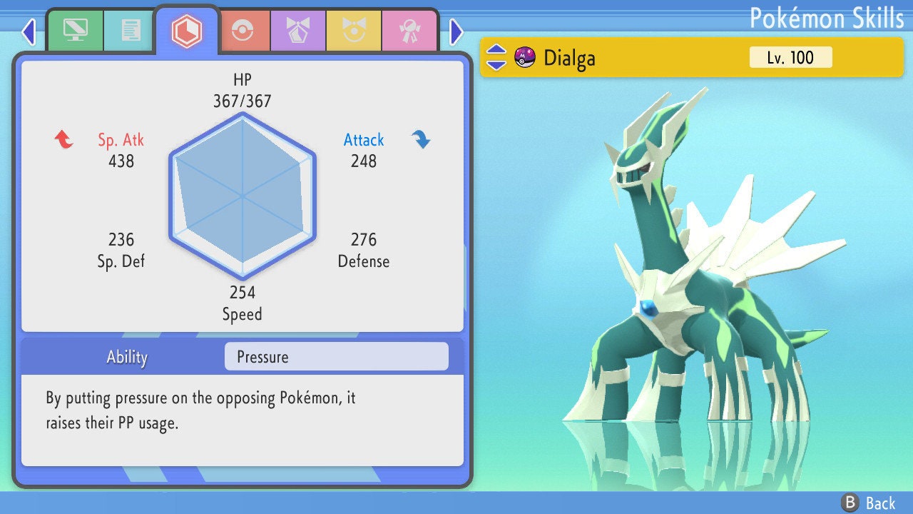Shiny Dialga 6IV EV Trained | BDSP Pokémon Brilliant Diamond Shining Pearl | Battle Ready Legendary | Bonus Gift | 75% OFF Now
